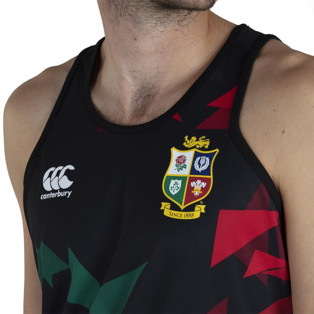 CCC British And Irish Lions 2021 Mens Black Singlet - Image 3