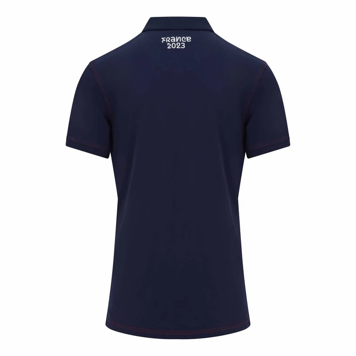 France Rugby Rwc 2023 Mens Cotton Navy Polo