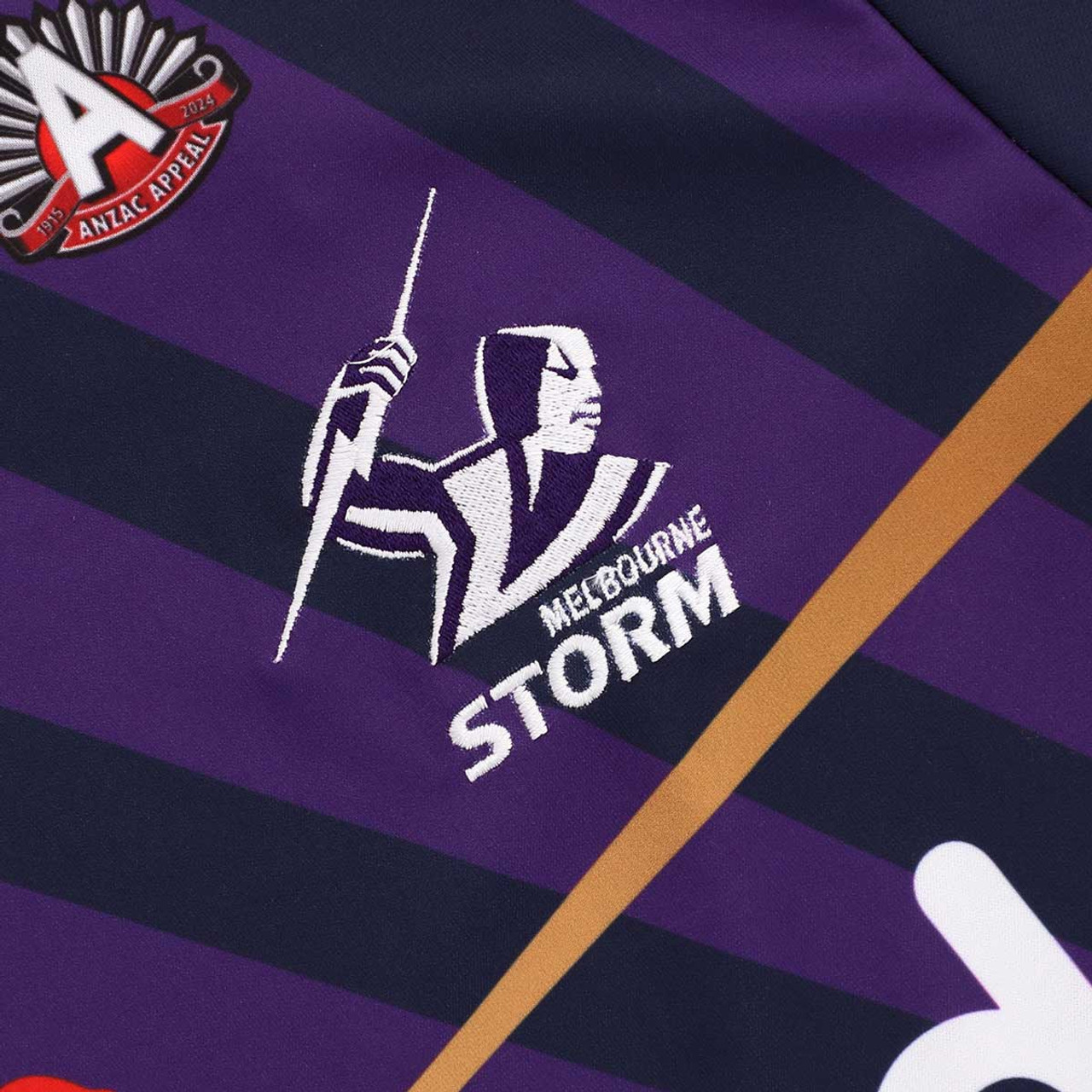 Melbourne Storm 2024 Mens Anzac Round Jersey 2 Melbourne Storm 2024 Mens Anzac Round Jersey - Image 2