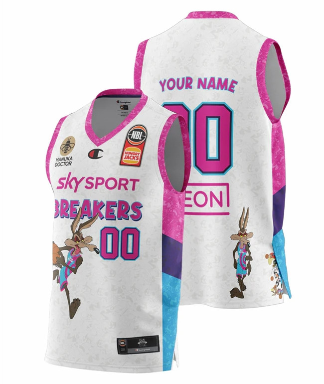 New Zealand Breakers 2021-22 Mens Space Jam Jersey - Image 2