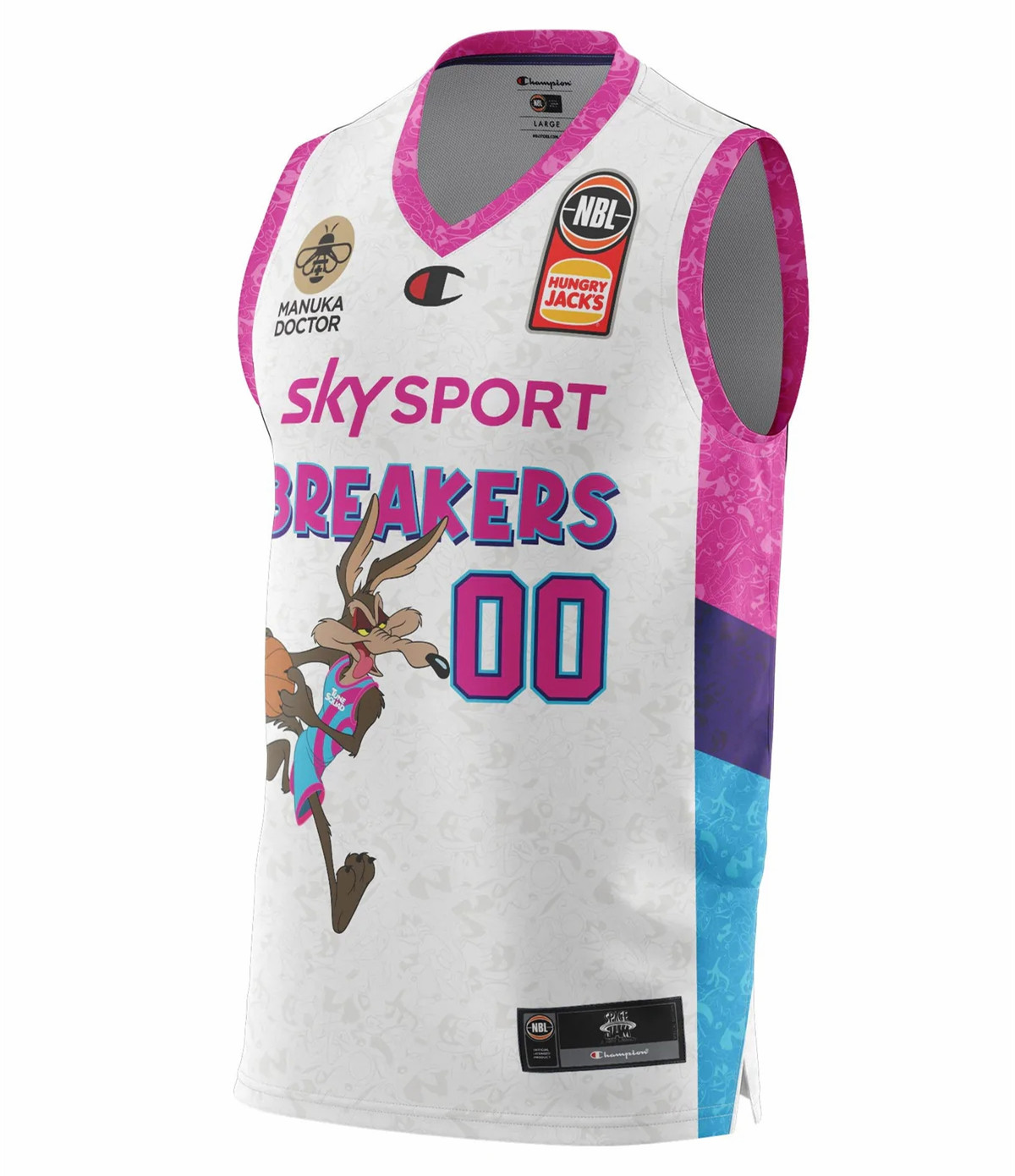 New Zealand Breakers 2021-22 Mens Space Jam Jersey - Image 3
