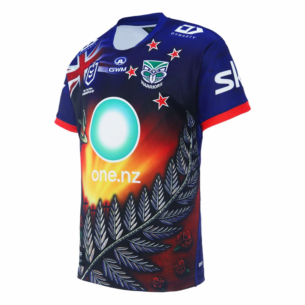 New Zealand Warriors 2024 Mens Anzac Jersey 2 New Zealand Warriors 2024 Mens Anzac Jersey - Image 2