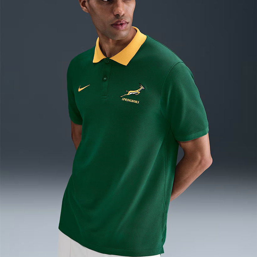 South Africa Springboks 2025 Mens Pique Polo 2 South Africa Springboks 2025 Mens Pique Polo - Image 2