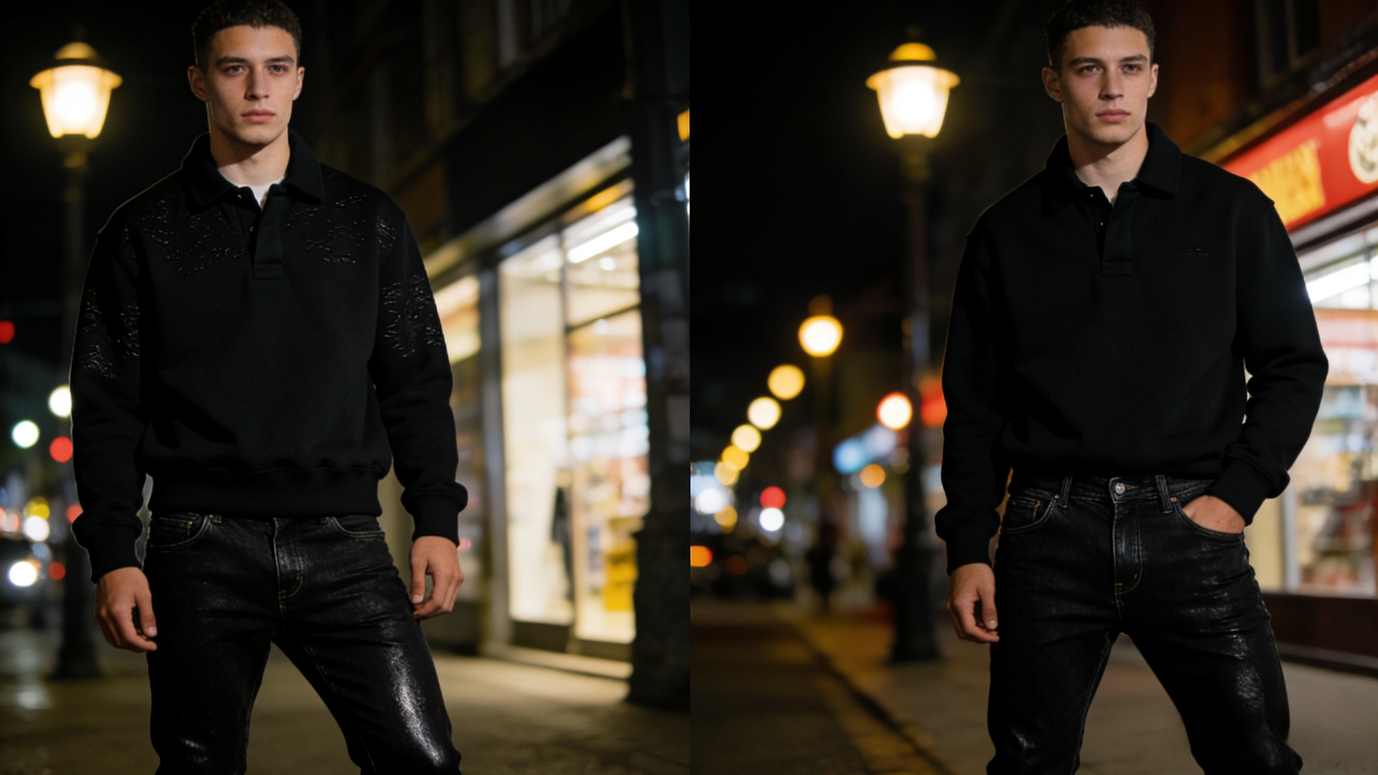Blackout Rugby Jersey - The Ultimate Trend for Modern Rugby Fans 1 Model wearing a blackout rugby jersey for an urban look