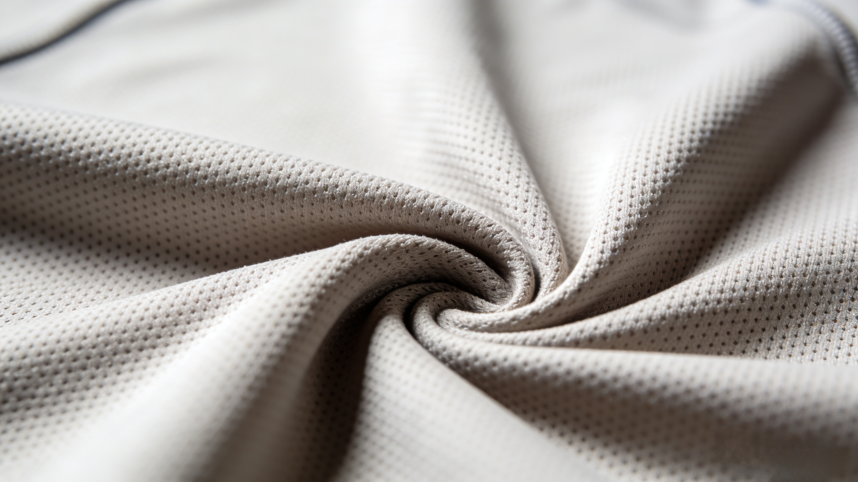 Why a High-Quality Jersey Matters: Embroidery & Fabric Guide 4 Close-up of high-quality breathable sports jersey fabric
