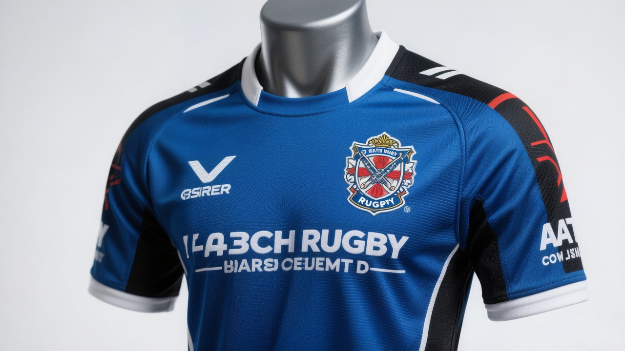 Bath Rugby Jersey: The Pride of Premiership Kits 3 Fan wearing a Bath Rugby jersey at a match