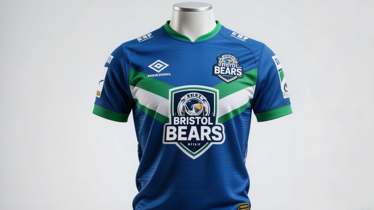 Bristol Bears Rugby Jersey: The Ultimate Premiership Fan Kit 3 Bristol Bears rugby jersey high-quality product shot