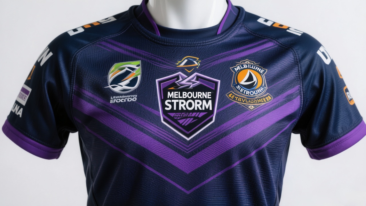 Melbourne Storm Gear: The Ultimate NRL Apparel Guide 3 Melbourne Storm jersey high-quality product shot