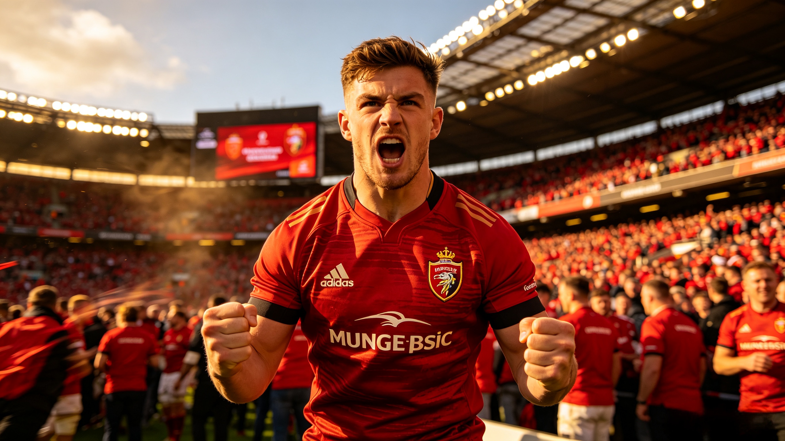 Munster Rugby Jersey: The Heartbeat of Irish Rugby 4 Fan wearing a Munster Rugby jersey at a match