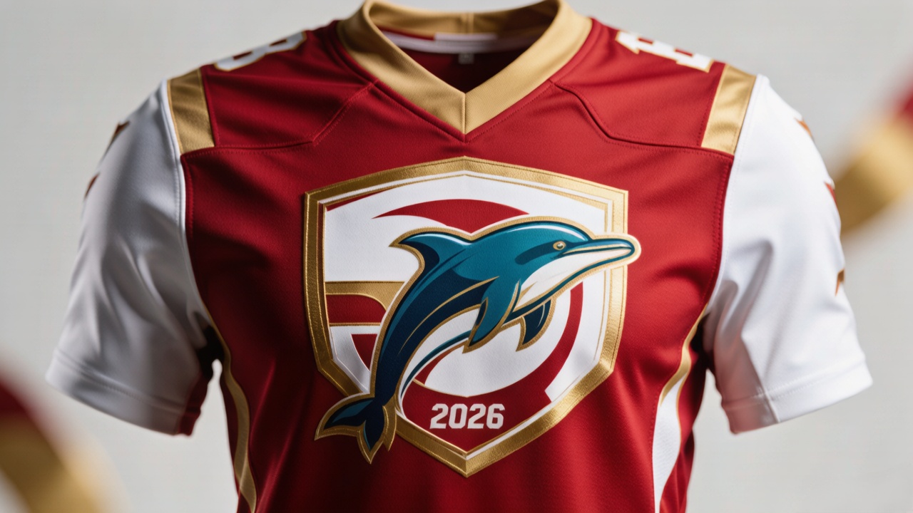 Dolphins 2026 jersey high-quality product shot