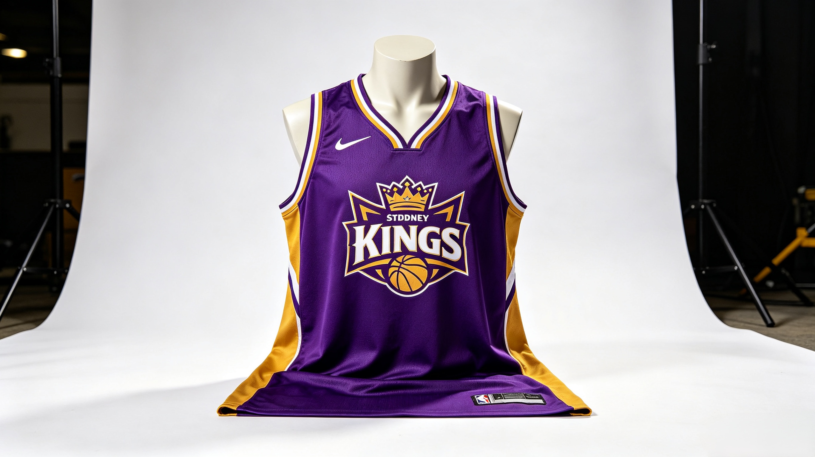 Sydney Kings jersey high-quality product shot