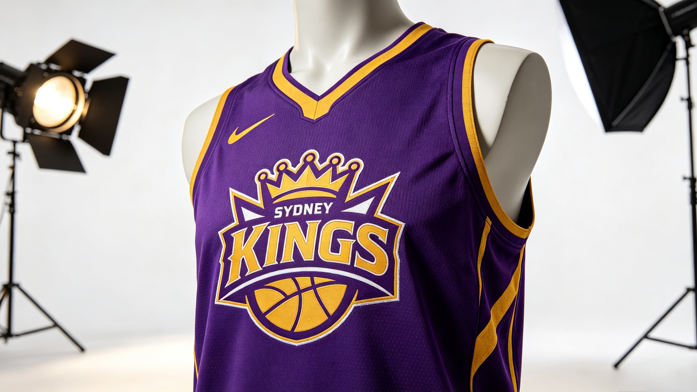 Sydney Kings jersey high-quality product shot